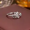 Anillo de Plata de Ley 925 100 Apellidos Familiares Apellido Familiar Anillo para Mujer Nuevo Amor Diseño de Nicho Sentido Anillo de Dedo Abierto Todo-partido Regalo