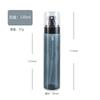 Botella Redonda Recta Negra Transparente de 30-120ml Botella con Atomizador Nano Ultra Fino Botella Portátil de Agua Desinfectante de Alcohol Spray Fijador de Maquillaje
