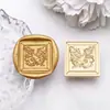 Sello de cera transfronterizo con cabeza de cobre con patrones de luna, rosa y mariposa, cabeza de sello universal, accesorio de decoración para invitaciones de boda