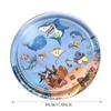 Juguete Guía de Gateo para Niños de Verano, Tapete de Gateo de PVC para Mascotas, Gatos y Perros, Flotador Inflable Espesado del Océano