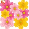 Set de Flores de Abanico de Origami de Disco Floral Estéreo de 9 Piezas Transfronterizo Tema de Decoración de Fiesta Más Vendido en Amazon
