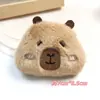 Broche de Pelúcia Capivara Chaveiro Fofo Pingente Bolsa de Capivara Roupas Chapéu Chinelos Acessórios Acessórios
