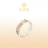 Anel Ajustável Flor de Lis Prata Pura 999 Novo Estilo Chinês Anel Aberto de Prata para Meninas Estilo Nacional Presente para Melhor Amiga