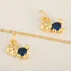 Distrito de Lu transfronterizo nuevo cobre microincrustaciones circonita galvanoplastia oso lindo amor circonita colgante collar joyería al por mayor