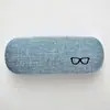 Estuche simple de lino para gafas para hombres y mujeres, estuche para gafas de miopía, estuche para gafas de sol, caja de almacenamiento para gafas, estuche de gafas vintage