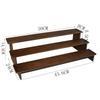 Estante con Forma de Escalera de Madera Maciza al por Mayor, Estante Ampliado para Almacenamiento de Pulseras, Estante de Exhibición para Cuentas Budistas y Joyería, Soporte de Exhibición para Pasadores