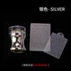 Nuevo sello de silicona para nail art transfronterizo, galvanizado, grande, cabezal de impresión completamente transparente de 3.8 cm con cubierta, herramienta de impresión DIY