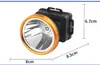 Linterna frontal LED para exteriores con luz potente, recargable, de largo alcance, linterna ultra brillante montada en la cabeza para pesca nocturna, lámpara minera con batería de litio de muy larga duración