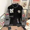 Marca americana moderna jaqueta de motocicleta de alta qualidade masculina primavera e outono novo solta rua retro casual versátil casaco