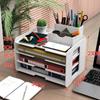Estante para Archivos Estante de Almacenamiento Multicapa Estante de Almacenamiento de Escritorio para Archivos a4 Estante para Archivos Almacenamiento de Carpetas Estante para Archivos Multicapa