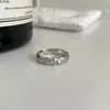 Anillo de Plata de Ley S925 con Diamante para Mujer Apertura Ajustable Nicho Gama Alta Accesible Lujo Versátil Nueva Tendencia en Joyería de Mano