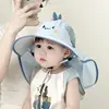 Sombrero de Sol para Niños, Sombrero de Malla Delgado y Transpirable de Verano con Ala Ancha, Sombrero de Sol con Protección Solar para Niños y Niñas, Sombrero de Sol de Copa Abierta para Primavera