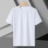 Camiseta sin costuras de manga corta Verano Nuevo Deporte Seda de hielo Fina Secado rápido Transpirable Cuello redondo Ropa deportiva para hombre Pareja Talla grande