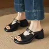 Nuevo Modelo Primavera/Verano 2026: Sandalias tipo chancla cómodas de suela gruesa, versátiles y de estilo casual para mujer, para comercio transfronterizo