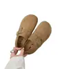 Populares zapatillas Birkenstock de moda retro de cobertura total para mujer, nuevos mocasines casuales versátiles slip-on de otoño 2026