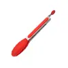 Pinza de comida de silicona resistente a altas temperaturas pinza antiescaldado pinza de comida de acero inoxidable pinza para barbacoa pinza para comidas pinza para pan fabricantes directos