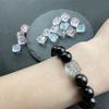 Furo Vertical Imitação Esmalte Vidro Frisado Dupla Cor Gradiente Leão Feito à Mão diy Pulseira Antiga Frisada Acessórios