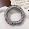 Elástico de cabelo plissado de cetim de alta elasticidade, scrunchie de seda artificial, corda de cabelo estilosa para rabo de cavalo alto, elástico de cabelo durável, acessório de cabelo para mulheres