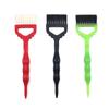 Cepillo para teñir el cabello grueso Cepillo japonés para tratamiento del cabello Cepillo para teñir el cabello Cola puntiaguda antideslizante Plástico Cabello negro y blanco con agujero Cepillo de un solo lado ys