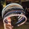 Accesorios para el cabello de cristal de súper hada coreana, aro para el cabello con cuentas de línea de pescado, diadema elegante y dulce para niña, paquete frontal de cabello roto, cueva para el cabello