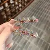 Pinza para el Cabello de Cristal de Gama Alta con Diseño de Nicho, Pinza para Flequillo Lateral, Accesorio Diario Dulce y Delicado, Pinza de Pato para el Cabello