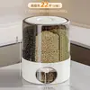 Atacado do Fabricante Caixa de Armazenamento de Grãos Extra Grande para Casa, à Prova de Insetos e Umidade, Compartimento Giratório, Recipiente de Arroz de Grau Alimentício