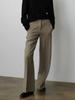 Pantalones Sueltos Rectos de Pierna Ancha para Mujer 2026 Primavera y Otoño Nuevos de Cintura Alta, Caídos, Adelgazantes, Minimalistas, Pantalones de Traje