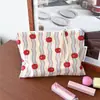 Estilo Ins Bolsita de Maquillaje con Cremallera Floral de Primavera Bolsa de Artículos de Tocador de Perro Lindo Bolsa de Almacenamiento Portátil Bolsa Interior