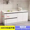 Armários de cozinha com bancada de ardósia, armários domésticos de mármore, armário para fogão embutido, armário simples e econômico para casa de aluguel