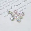 Ding Yi Leng Yue Zhen Punto Mágico Diamante Barroco Perlas de Forma Grande Perlas de Color Chapado ABS Accesorios para Pulsera Collar DIY