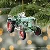 Decorações de Árvore de Natal Personalizadas para Tratores Transfronteiriças Pingente Plano de Acrílico Enfeites de Presente de Natal