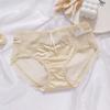 Ropa interior de encaje para mujer costuras de alta elasticidad sexy sin costuras entrepierna antibacteriana cintura media-alta secado rápido ropa interior roja para mujer nuevo al por mayor