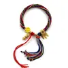 Pulsera de Reencarnación Tejida a Mano Estilo Tíbet, Pulsera de los Cinco Señores, Tara Verde, Pulsera Thangka de Zaki Lhamo, Pulsera Estilo Tíbet