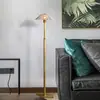 Lámpara de pie de hierro estilo retro moderno minimalista americano para sala de estar dormitorio lámpara de pie suave de diseñador para villa