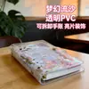 Transfronterizo en stock transparente PVC removible diario fantasía arena movediza A6 libro de mano lentejuelas hojas sueltas