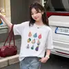 Conjunto de Saia Jeans Curta para Meninas, Novo Estilo Verão 2026, Conjunto de Duas Peças Tendência Rua Manga Curta para Meninas Grandes