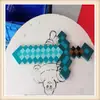 Espada Modelo de Minecraft Espada Mi Mundo Accesorios de Animación Espada de Espuma Espada Mosaico Modelo de Hacha