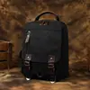 Mochila Casual Retro de Lona Talla Grande Bolsa para Estudiante con Compartimento para Computadora Correa con Cremallera para Negocios Bolsa para Viaje y Ciclismo