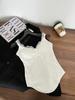 Camisola de Renda Hot Girl Pure Desire com Bojo Moda Verão 2024 Novo Estilo Feminino Roupa Íntima e Externa Linda Costas Top