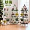 Árbol de Navidad Hierro Forjado Interior Soporte para Flores Balcón Macetero Extraíble Sala de Estar de Pie Estante de Almacenamiento de Metal Europeo para Suculentas