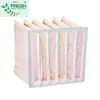 Bolsas de Filtro No Tejidas Personalizadas para Fábricas de Alimentos y Farmacéuticas para Uso Industrial Aire Acondicionado Ventilación Eliminación de Polvo Filtro de Bolsa de Eficiencia Media F6