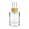 Stock Listo del Fabricante 50ml100ml Botella Cilíndrica de Fondo Grueso Botella para Sub-Embotellado de Cosméticos Esencia de Rocío Puro Hidratante