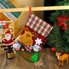 Lantejoulas Papai Noel Meia de Natal Estéreo Meia de Natal Meia de Natal Bolsa de Presente de Natal Decoração de Natal