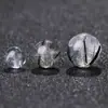 Cuentas Sueltas de Cristal de Pelo de Conejo Verde Natural 7A, Cuentas Redondas Verdes Frescas y Vibrantes, Materiales para Bisutería Hecha a Mano de Nicho Curativo para DIY
