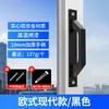 Puerta de vidrio para balcón de acero plástico montada en superficie puerta de madera ahorradora de mano de obra manija pequeña blanca y negra manija de puerta de aleación de aluminio manija de puerta corrediza