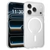 Amazon Adecuado para Funda de Teléfono Móvil Apple 16Pro Iphone17 Funda de Succión Magnética con Sensación de Piel Cubierta Protectora Anti-Caída Escudo Plateado