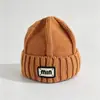 Gorro tejido divertido con forma de dinosaurio para niños, gorro de lana cálido para otoño e invierno que cubre las orejas del bebé, bonito gorro de punto para niños y niñas