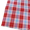 Novedades de Primavera y Verano en Stock: Tela de cuadros rojos teñida en hilo para ropa de hombre y mujer, camisas, pantalones y patrones de cuadros