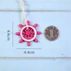 Decoración DIY Mediterránea Colgantes Pequeños Mini Decoraciones de Pared Creativas Accesorios Hechos a Mano Flotador de Pesca Ancla Adornos Colgantes para Jardín de Infancia