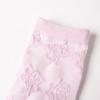 Meias Femininas Personalizadas, Meias Casuais com Estampa Floral Estéreo em Relevo para Primavera, Meias Retro de Cano Médio em 6 Cores